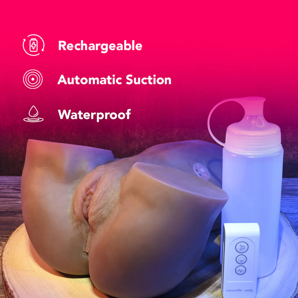 Rear Beauty Sucking & Vibrating Masturbator in Dark Winnipeg – product detail