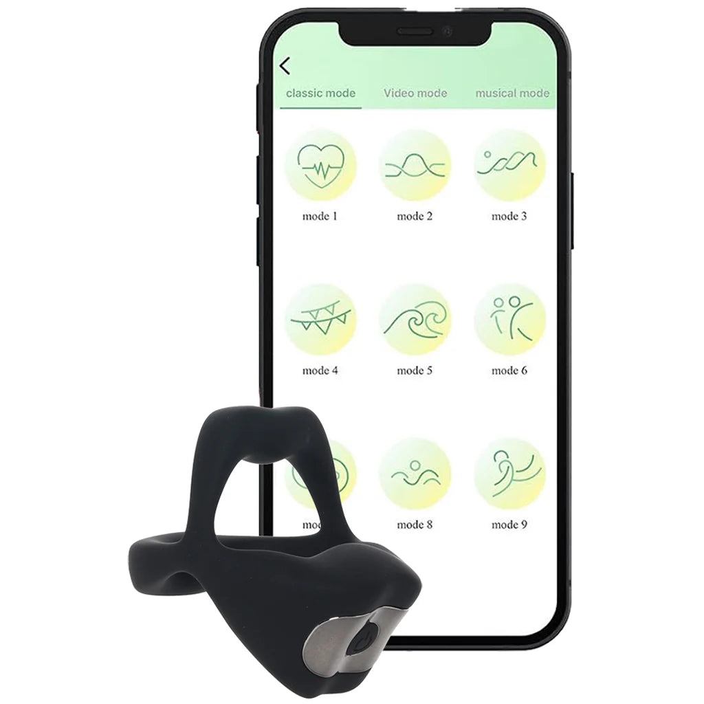 Techno Strobe Vibrating Cock Ring in Black – Winnipeg – packaging view