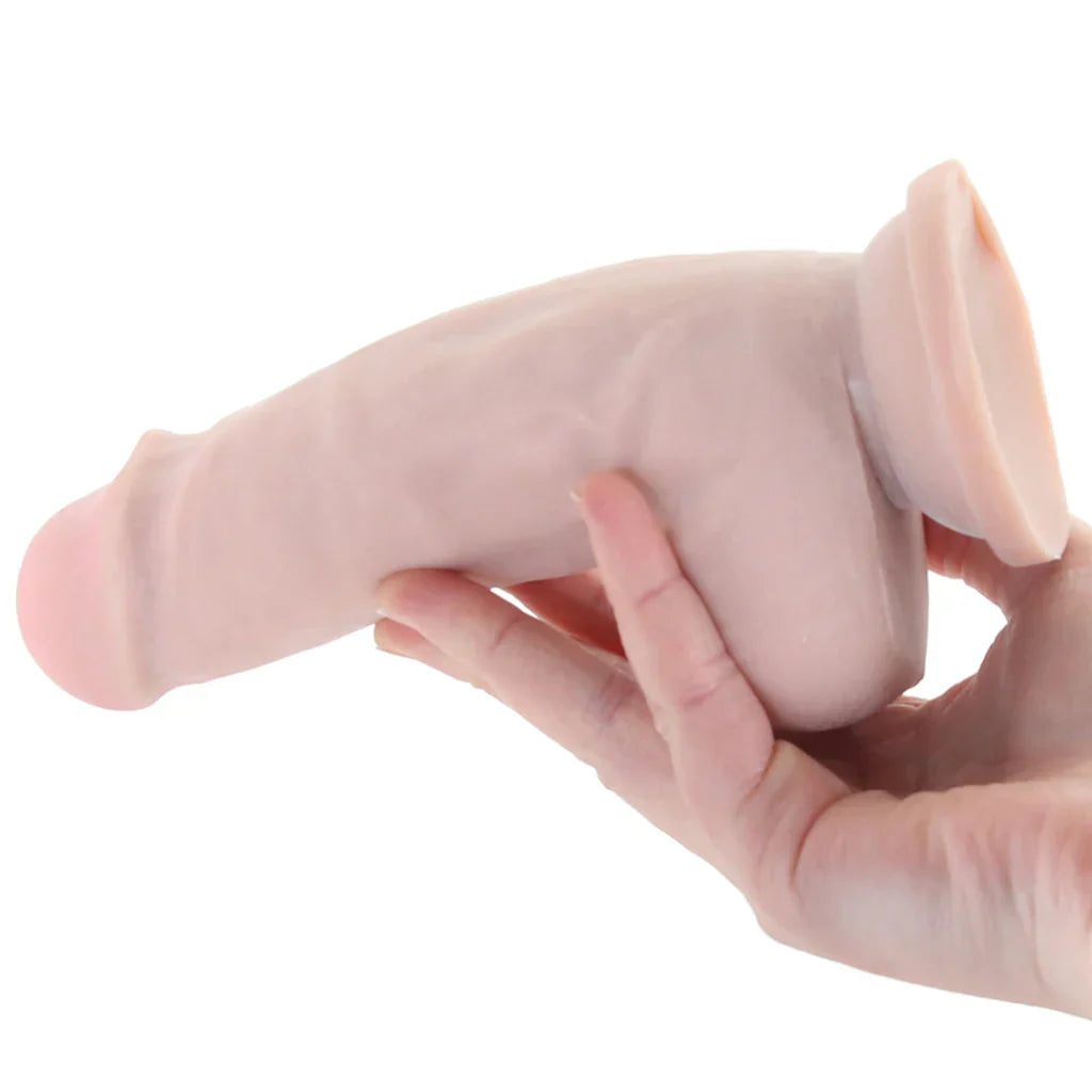 Dr. Skin Plus 7 Inch Girthy Poseable Dildo in Vanilla Winnipeg – product detail