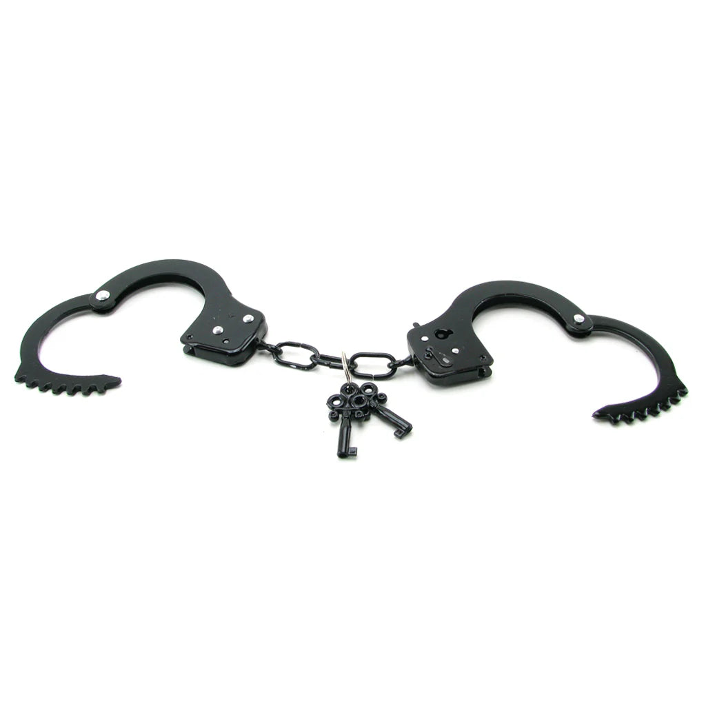 Fetish Fantasy Designer Cuffs in Black – Heaven Boutique Winnipeg – side view