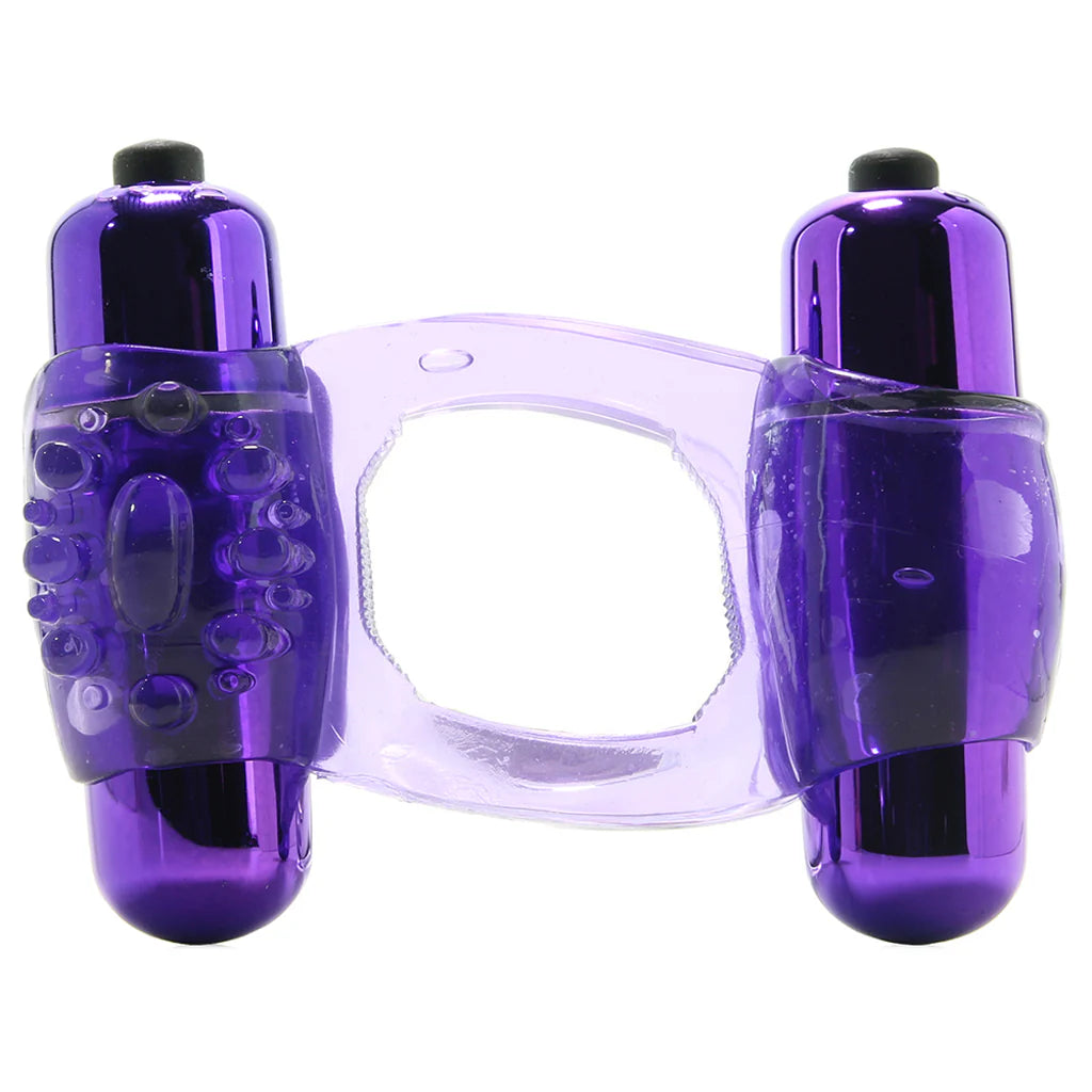Duo-Vibrating Super Ring in Purple – Heaven Boutique Winnipeg – side view