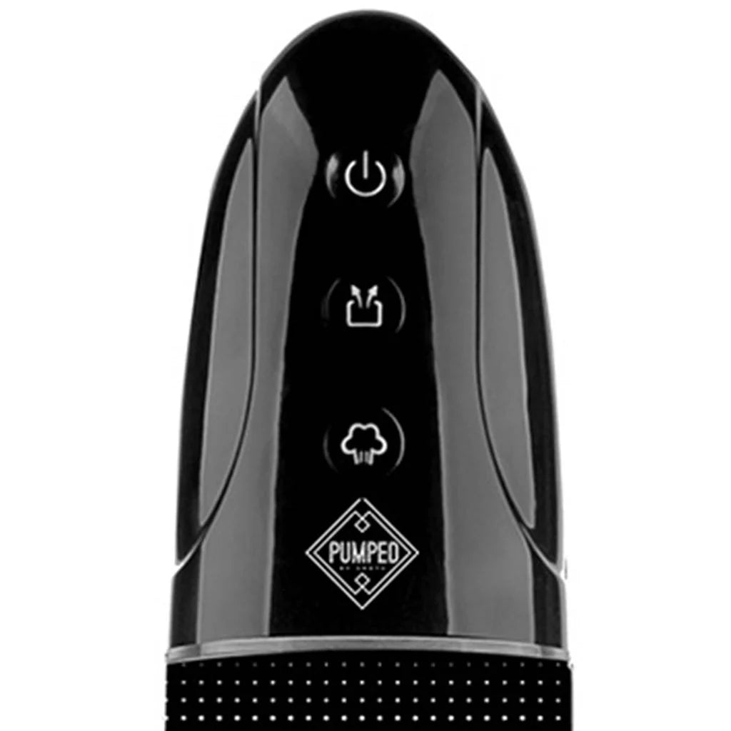 Pumped Rechargeable Automatic Luv Pump in Black – Winnipeg adult store – close-up view