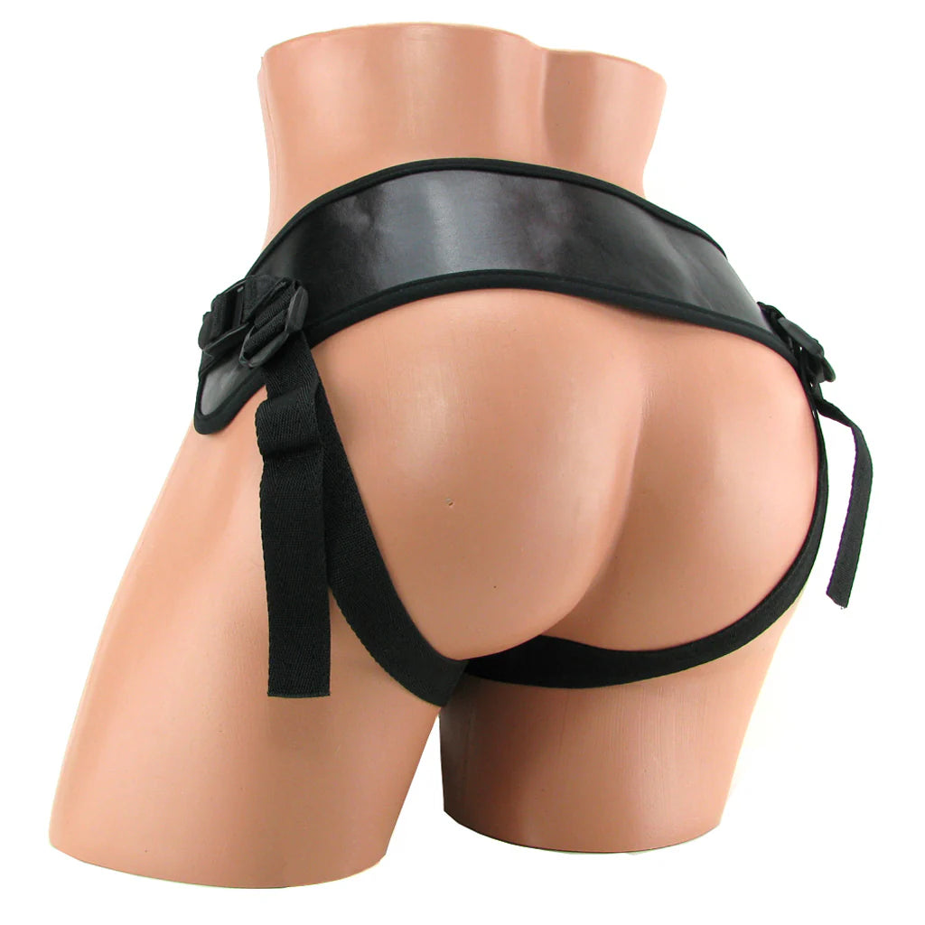 Real Skin Whoppers Vibe & Universal Harness in 7 Inches - 7 Inches – Winnipeg adult store – close-up view
