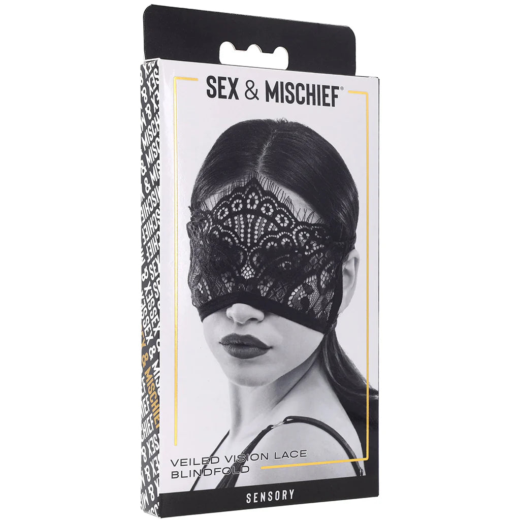 S&M Veiled Vision Lace Blindfold — buy in Winnipeg | Heaven Boutique