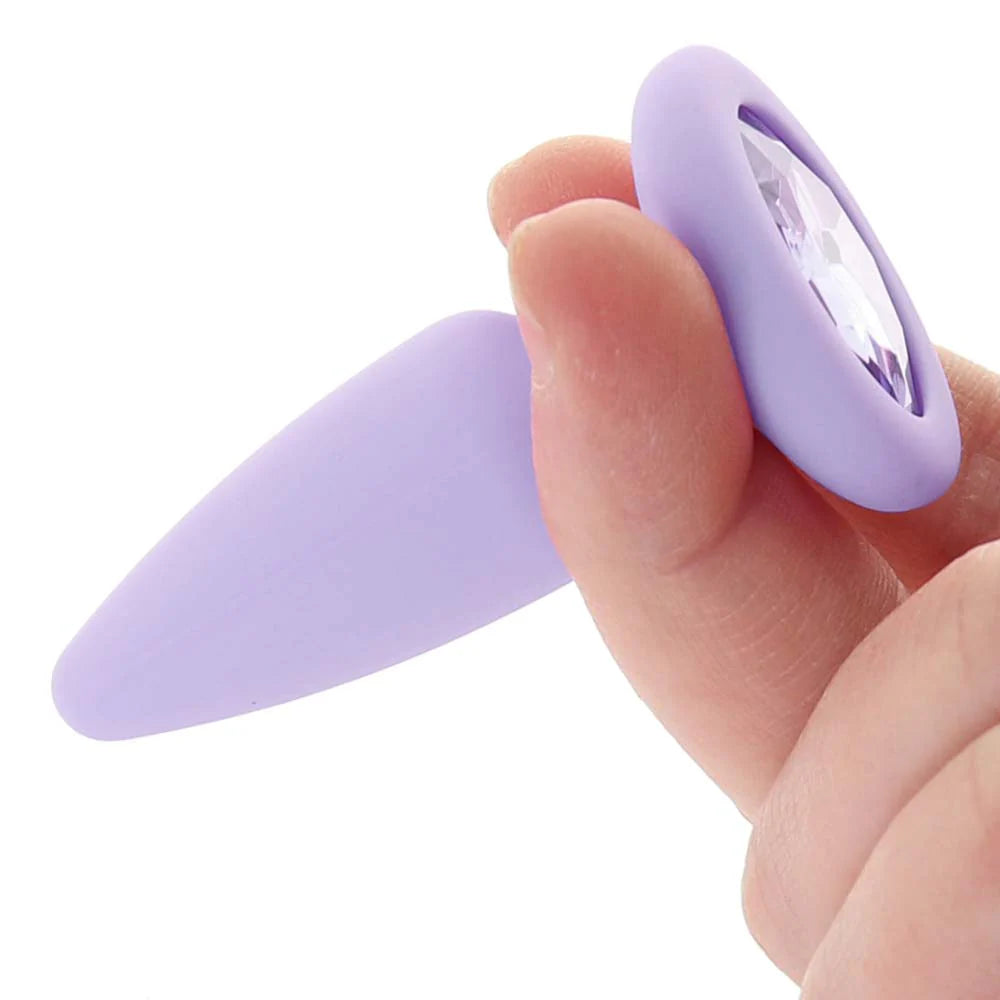 First Time Crystal Booty Anal Plug Set in Purple Winnipeg – product detail