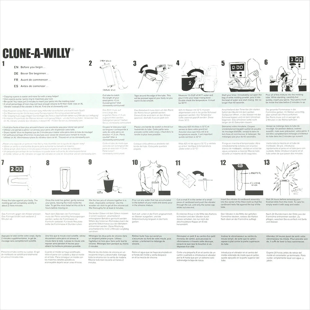 Clone-A-Willy Glow in the Dark in Blue Winnipeg – product detail