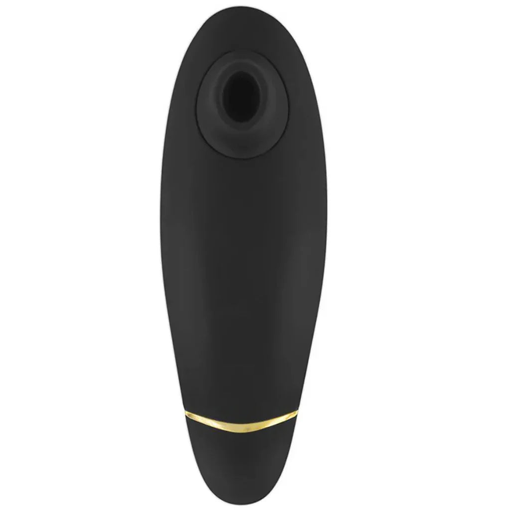 Womanizer Premium 2 Pleasure Air Stimulator in Black – Winnipeg adult shop – in use view
