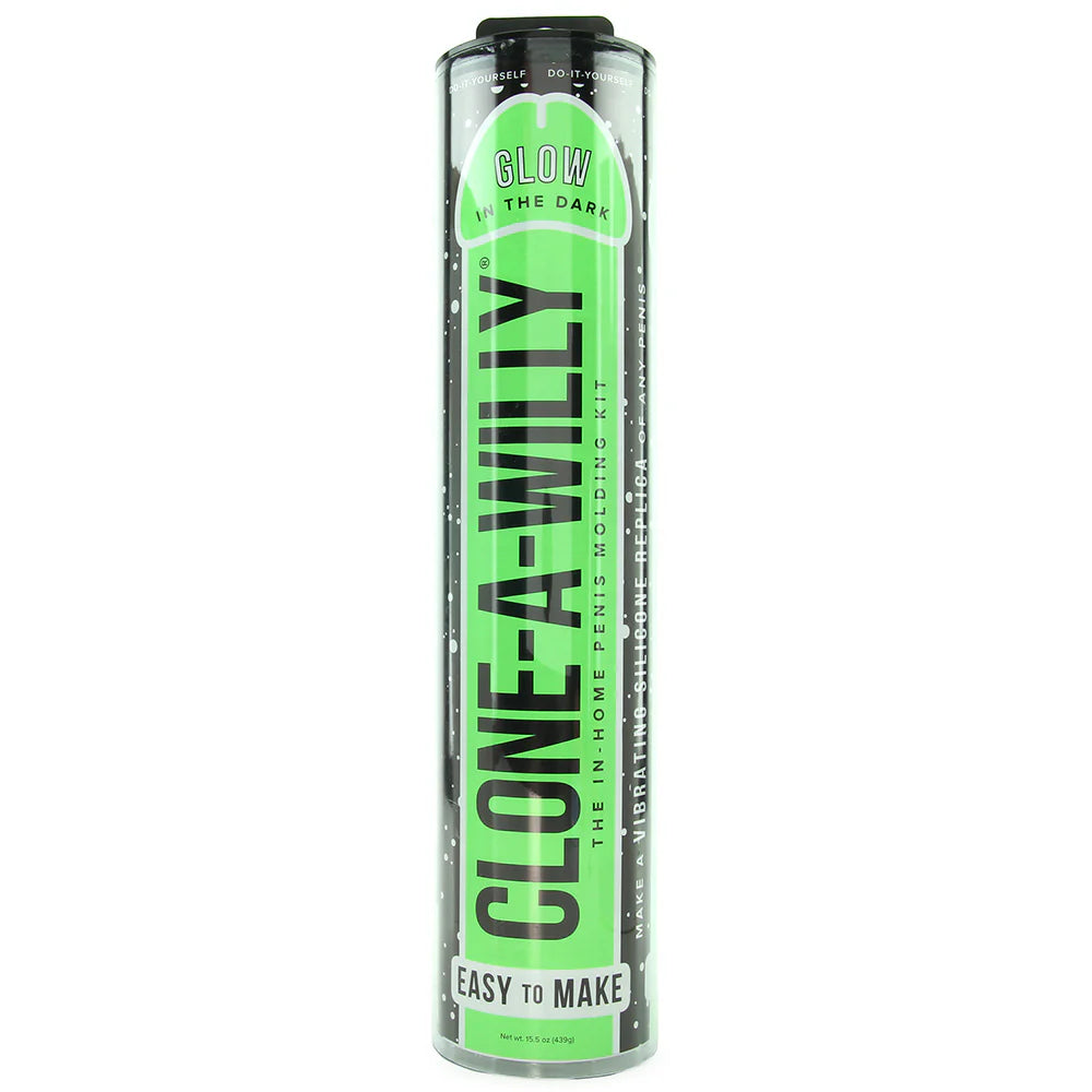 Clone-A-Willy Vibrator Kit in Glow in the Dark – Winnipeg adult store – close-up view