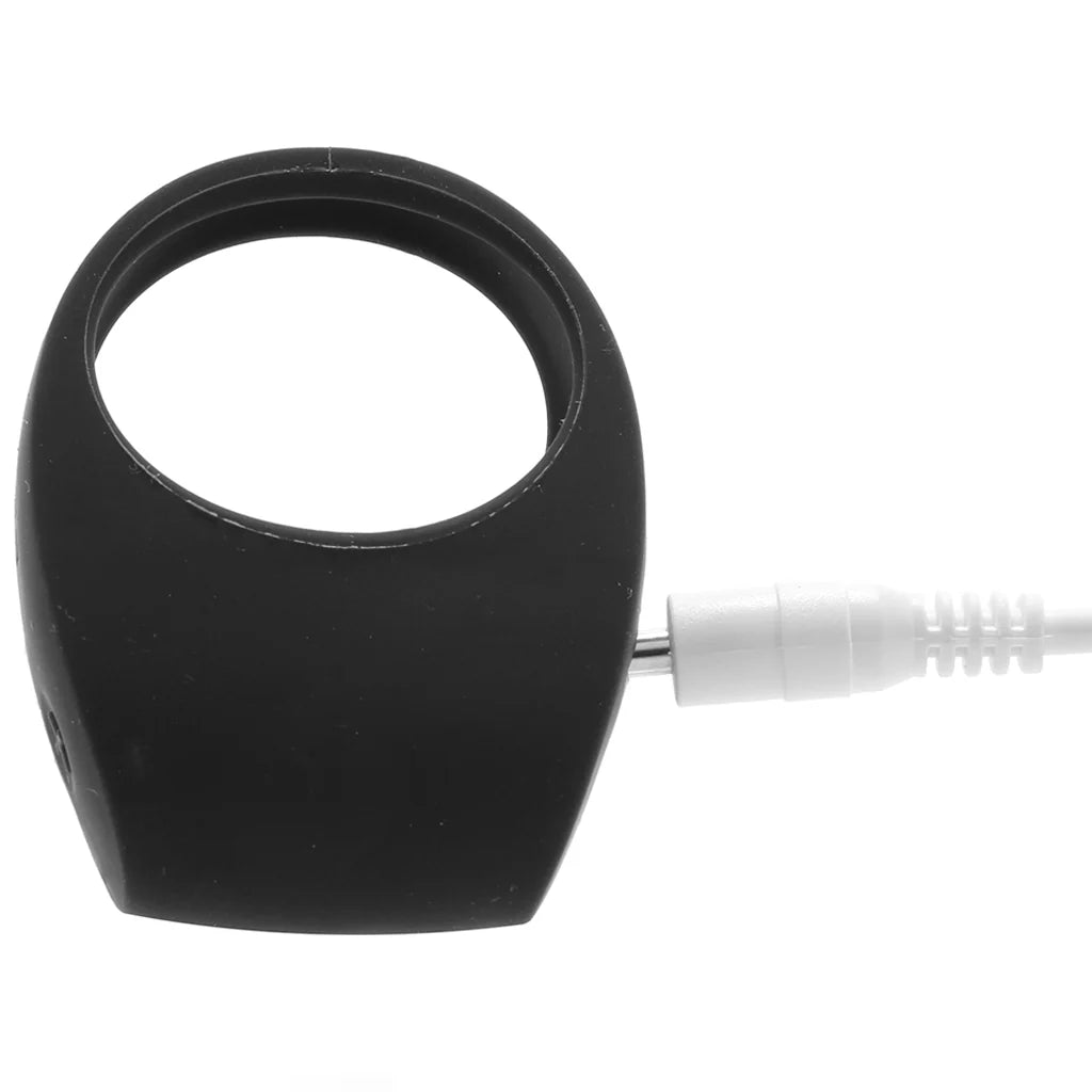 TOR 2 Vibrating Couples Ring in Black – Heaven Boutique Winnipeg – side view