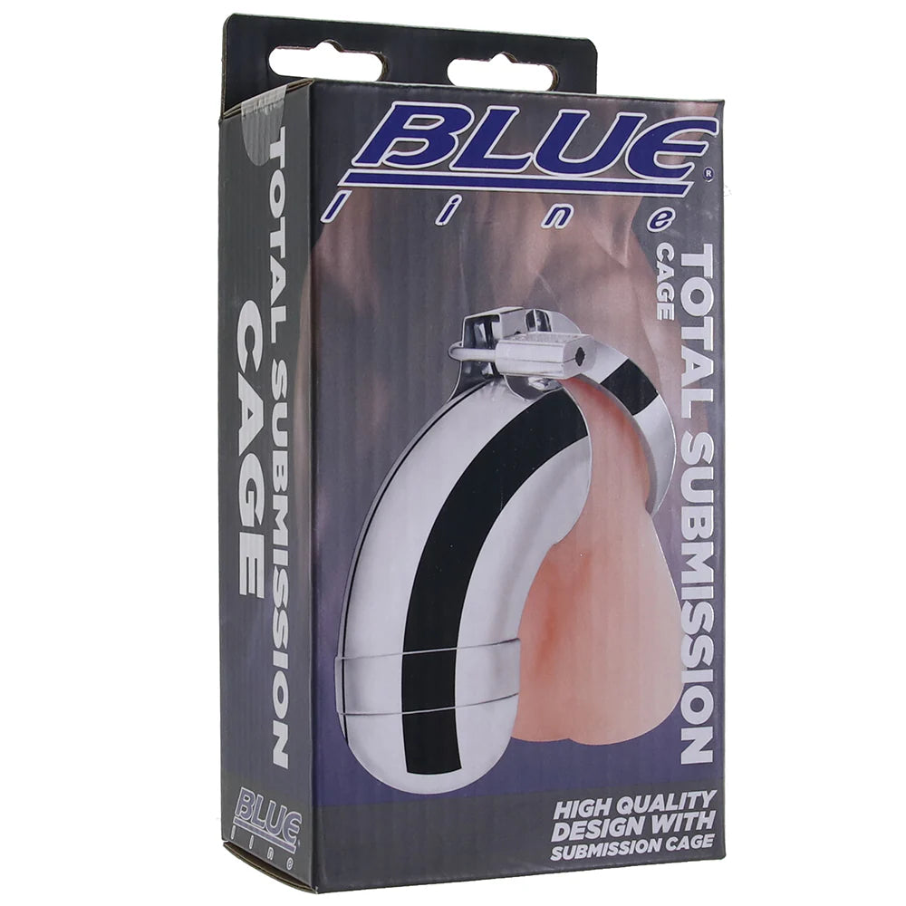 Blue Line Total Submission Cock Cage — buy in Winnipeg | Heaven Boutique