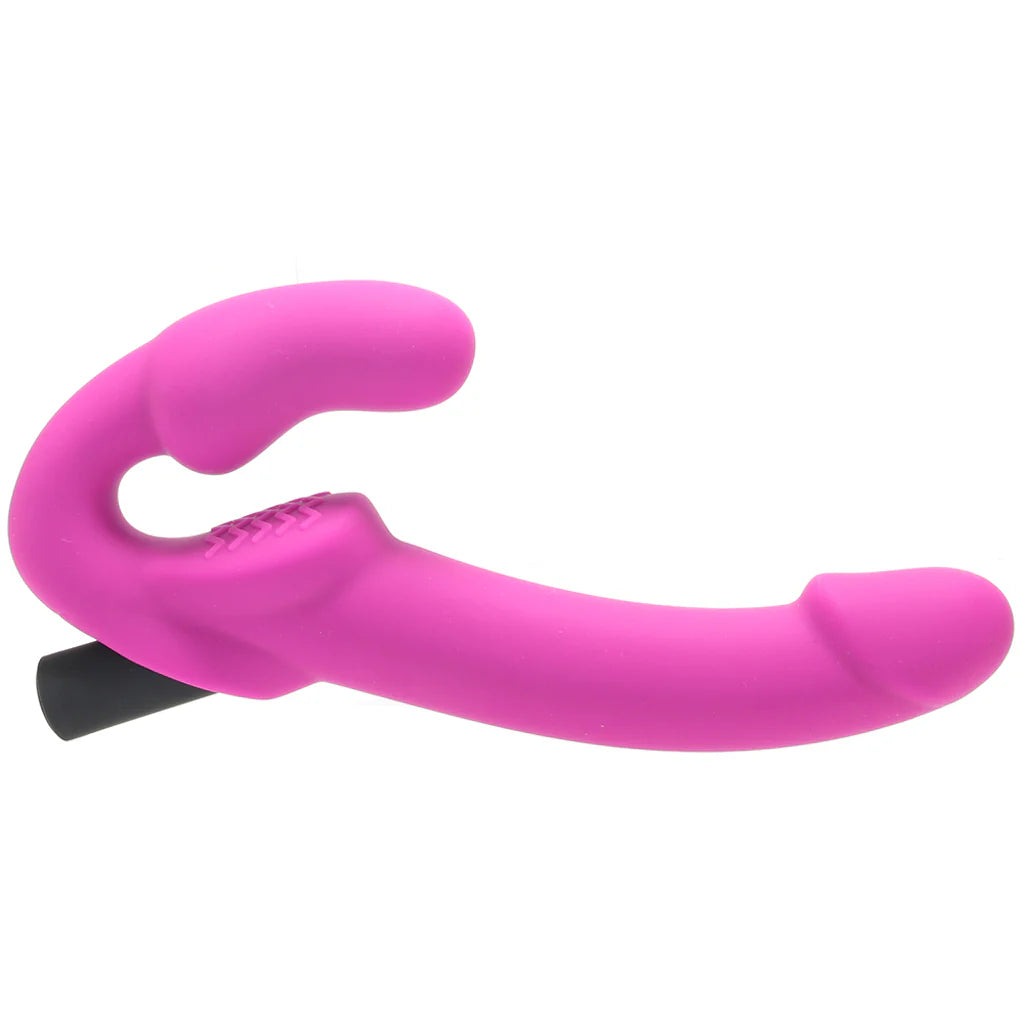 Temptasia Estella Vibrating Strapless Dildo – Heaven Boutique Winnipeg – side view