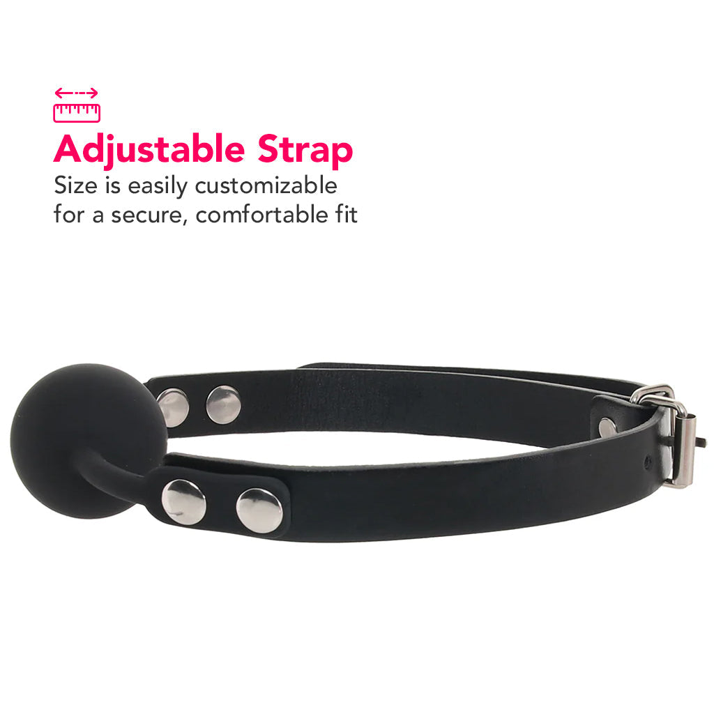 Ouch! Silicone Ball Gag in Black — Heaven Boutique Winnipeg 3