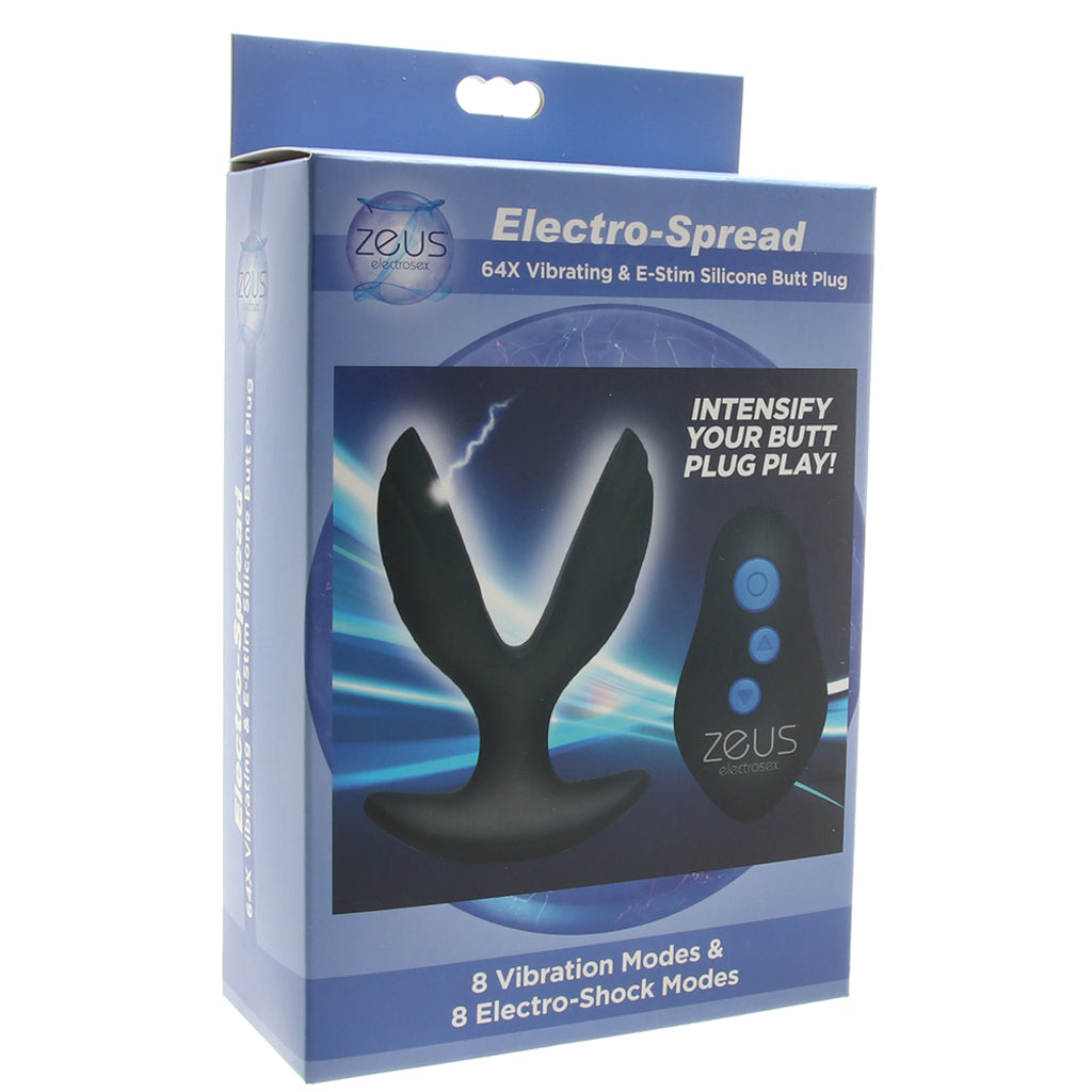 Zeus Electro-Spread Vibrating E-Stim Butt Plug — Heaven Boutique Winnipeg 6