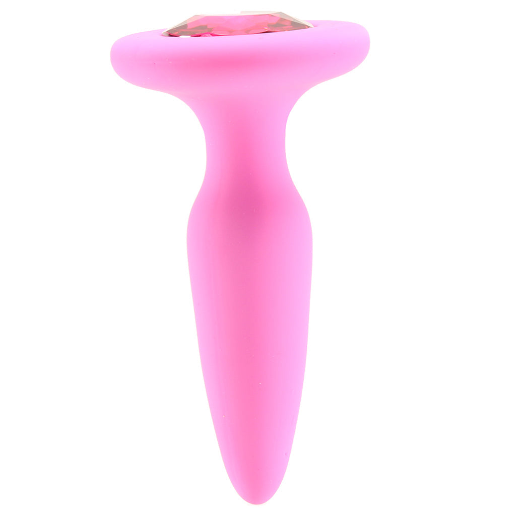 Glams Mini Pink Gem Silicone Butt Plug — Heaven Boutique Winnipeg 2