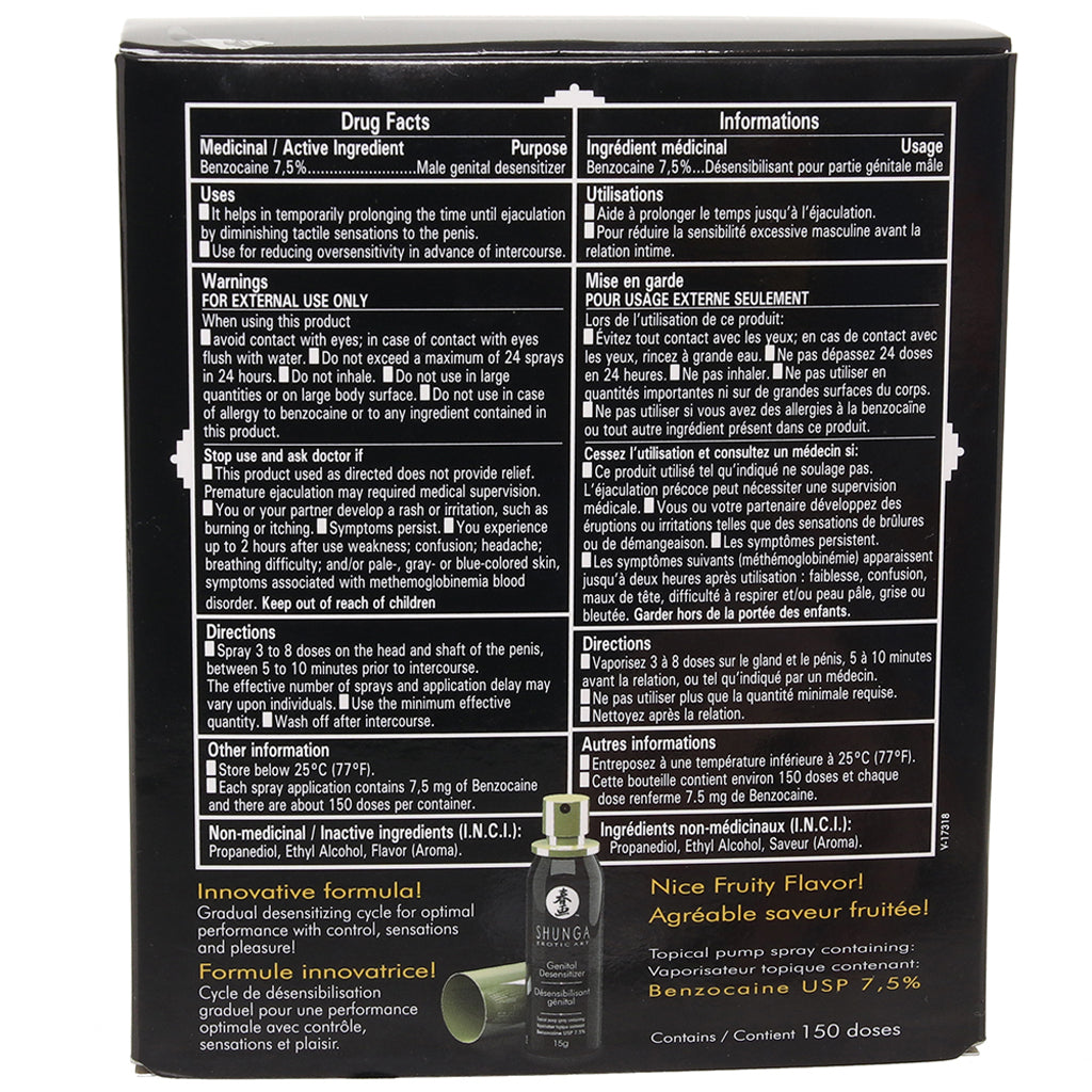 Shunga Desensitizer Spray for Men — Heaven Boutique Winnipeg 5