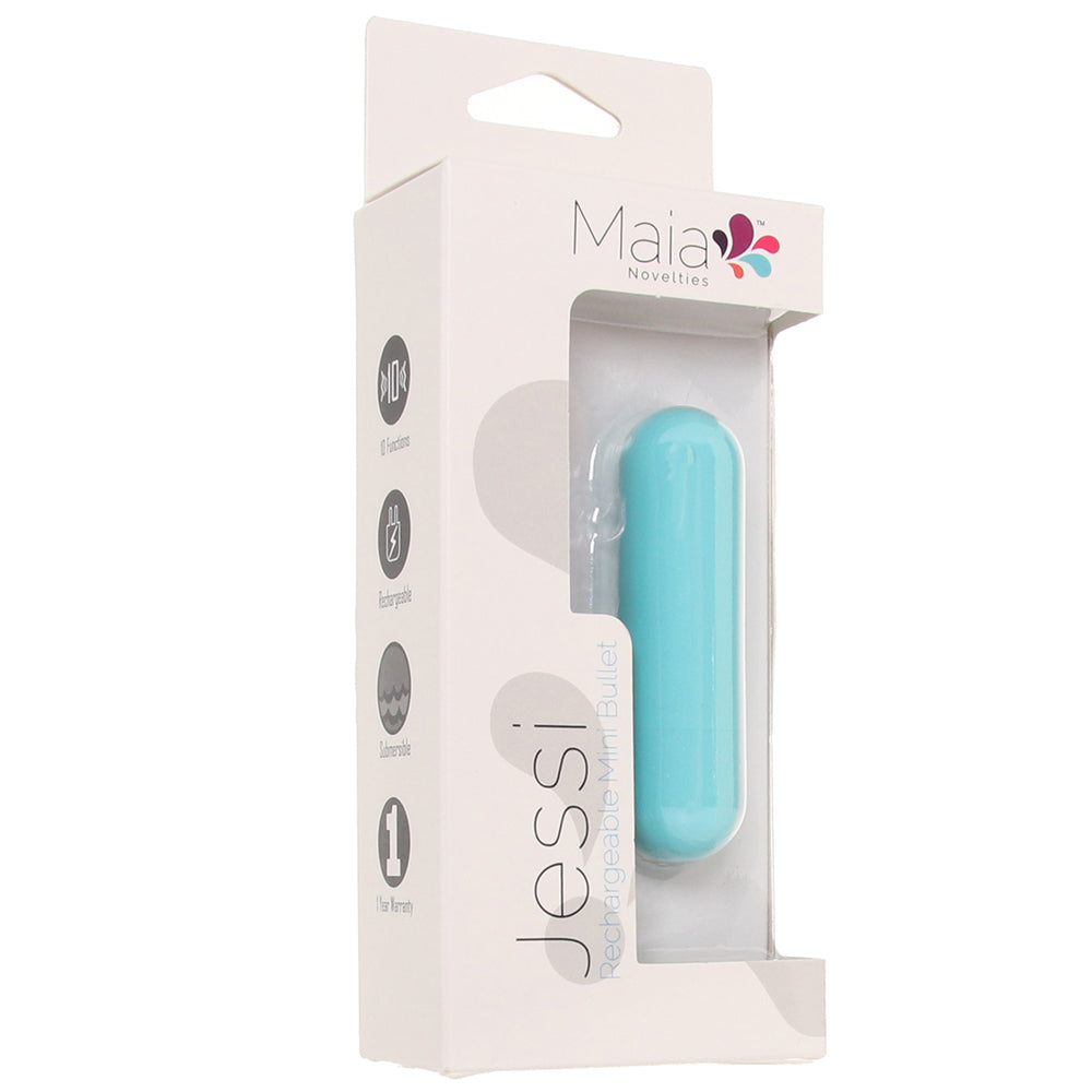 Jessi Rechargeable Mini Bullet Vibe in Teal — Heaven Boutique Winnipeg 9