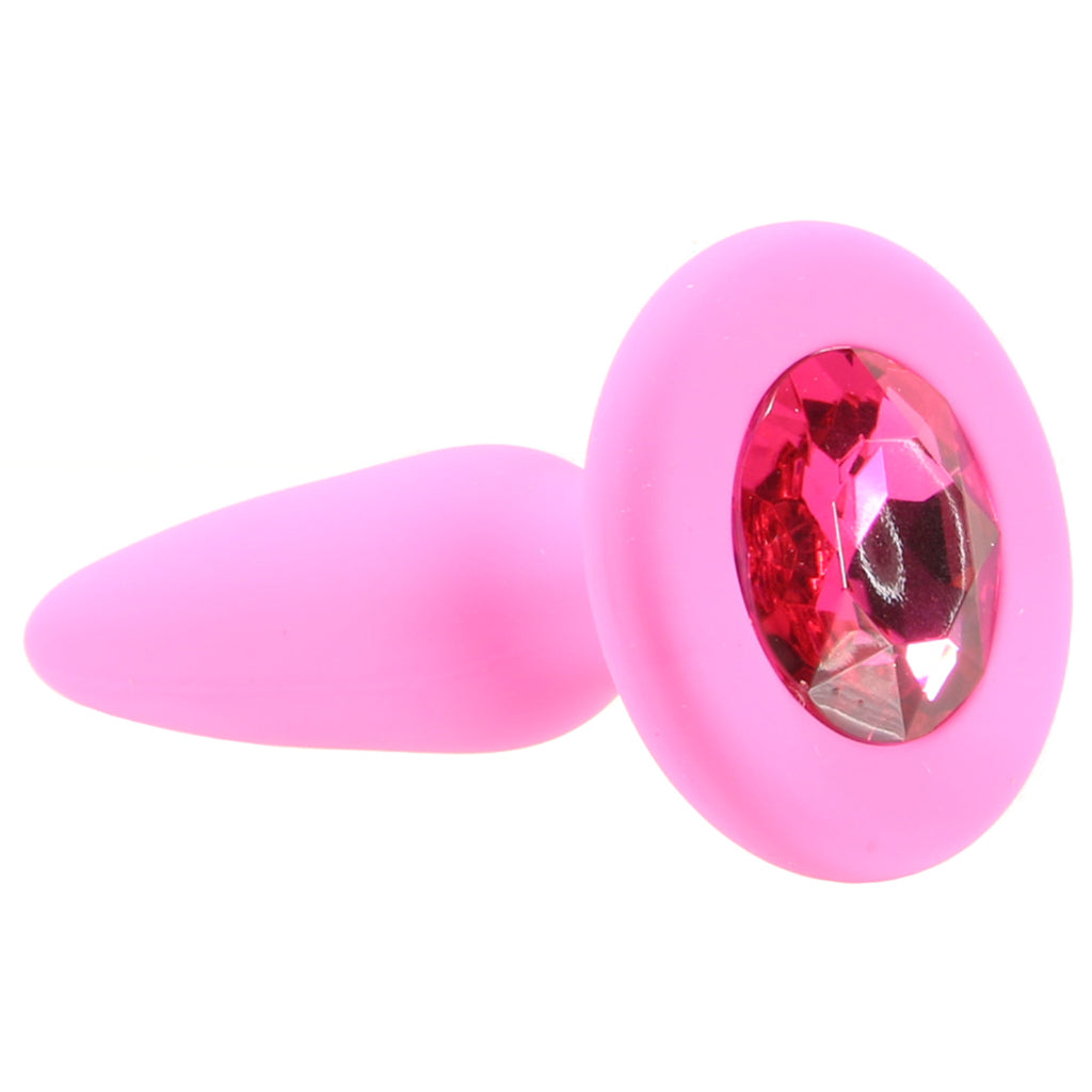 Glams Mini Pink Gem Silicone Butt Plug — Heaven Boutique Winnipeg 5