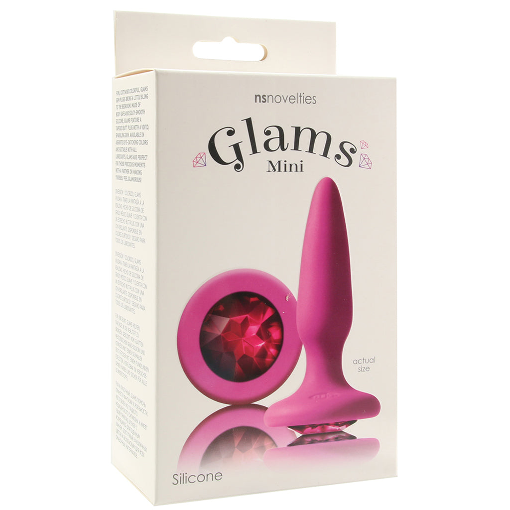 Glams Mini Pink Gem Silicone Butt Plug — Heaven Boutique Winnipeg 6