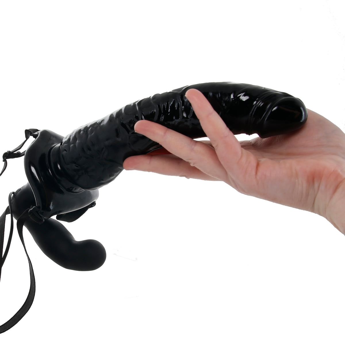 Fetish Fantasy Deluxe Penetrix Vibrating Strap-On in Black — Heaven Boutique Winnipeg 4