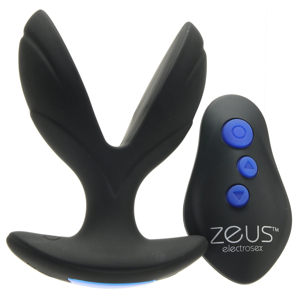 Zeus Electro-Spread Vibrating E-Stim Butt Plug — Heaven Boutique Winnipeg 1
