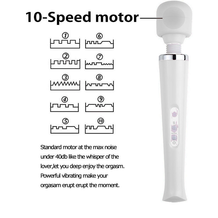 Ultra Powerful Magic Wand Massager in White — Heaven Boutique Winnipeg